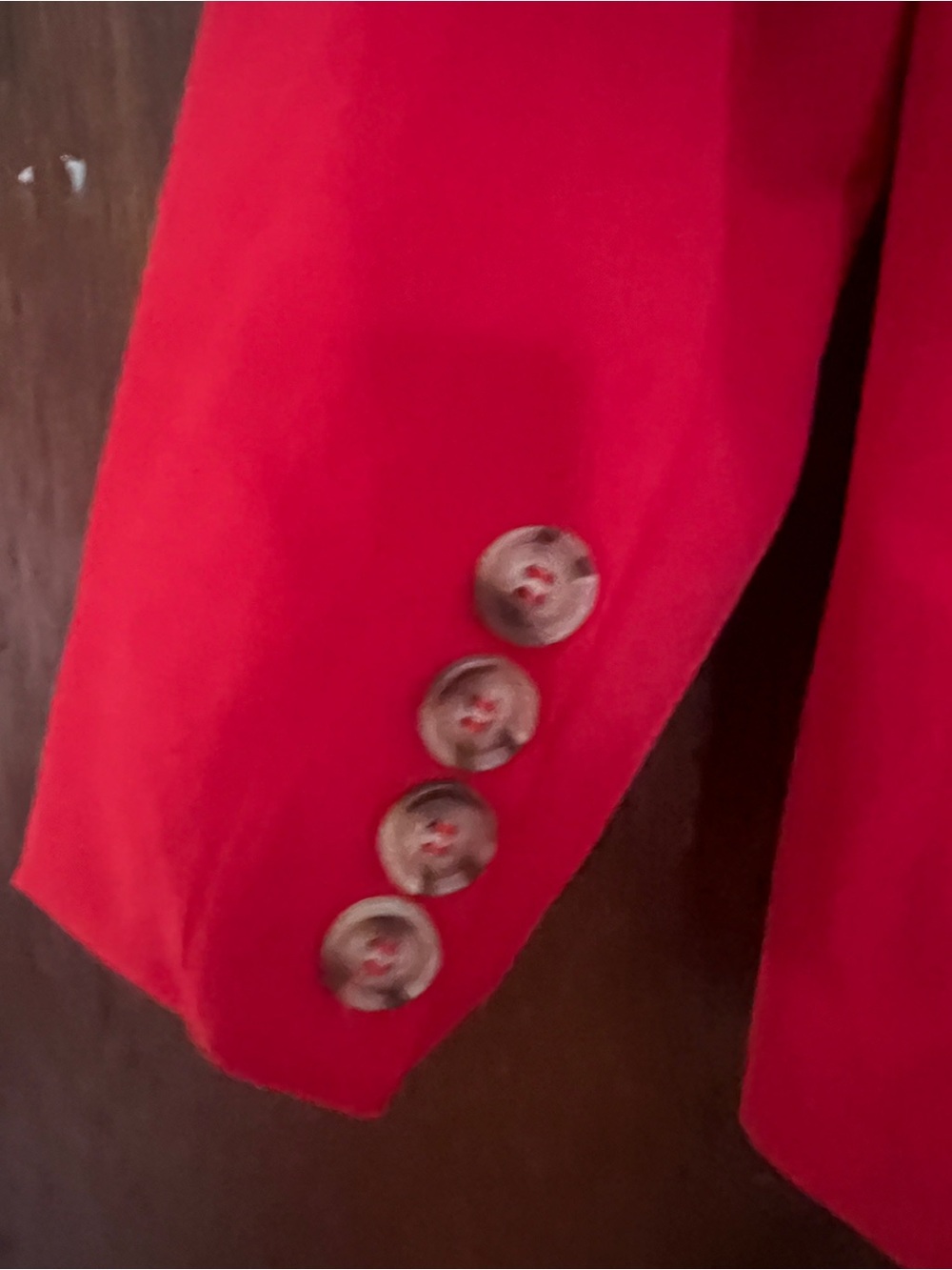 Pink Lily Vibrant Red Women's Blazer - Picture 4 of 4